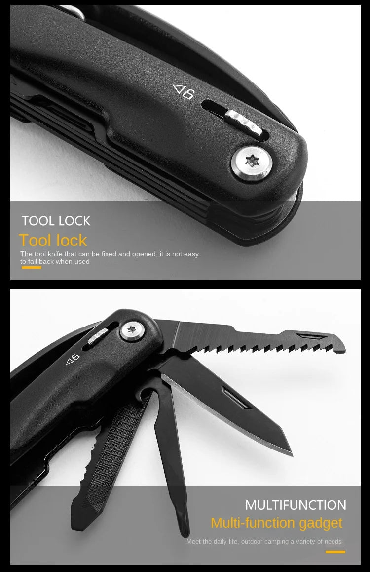 Outdoor Camping Multifunctional Wrench Pliers Hammer, Portable Survival Tool Accessory Kit, Survival Gear for Outdoor Camping