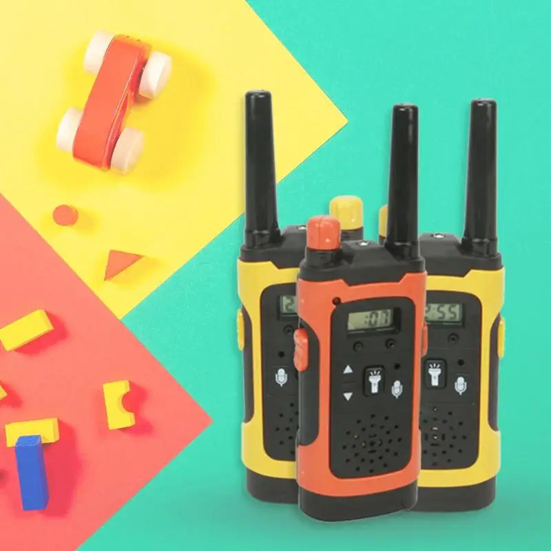 Long Range Electronic Toy LED Kids Walkie Talkies Handheld 2 Way Radio for Wireless Communication and Fun Learning