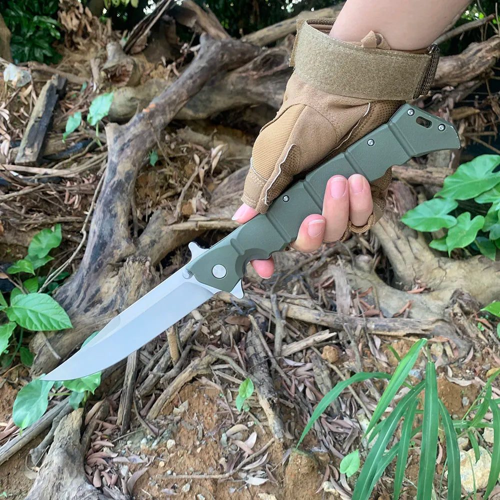Beach Camp Folding Hunting Knife Self Defense Survival Tactical Knives Swiss Pocket Knife for Men Hand Tools