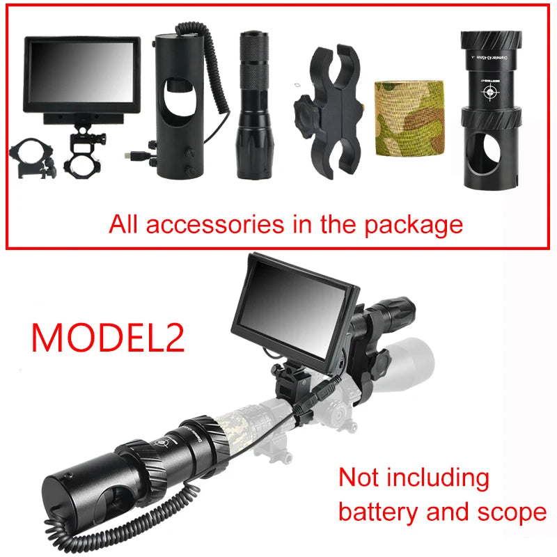 Beach Camp Night Vision Riflescope Hunting Scopes Optical Sight 850nm Infrared LED IR Waterproof Night Vision Hunting Camera