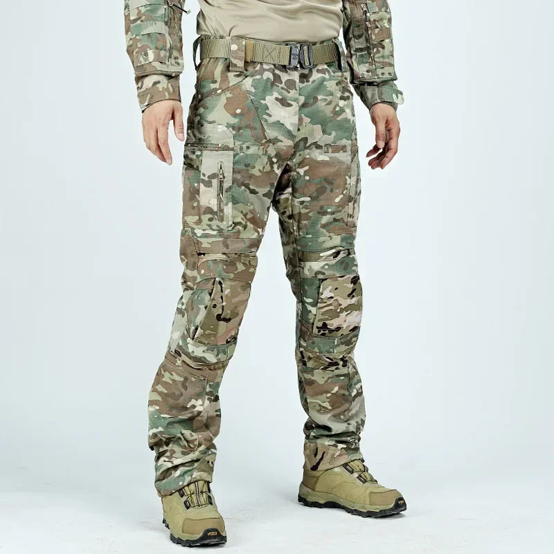 Hunting Tactical Pants Hunting US Cargo Pants Work Clothe Hiking Uniform Paintball Multi Pockets Tactical Clothes Dropship