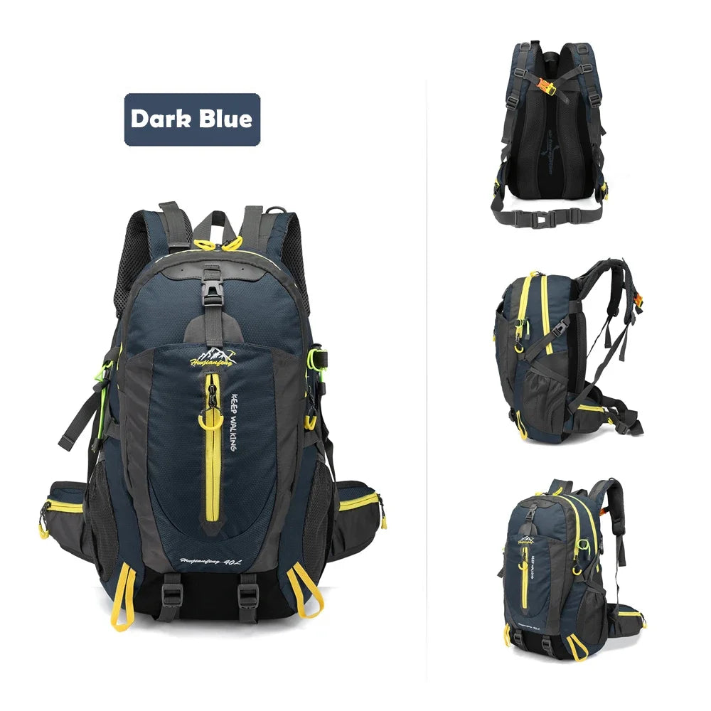 40L Hiking hiking backpack Waterproof traveling backpack Camping Hiking Laptop backpack Hiking supplies for men and women