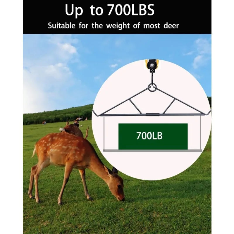 Deer Hunting Gear Deer Hanger Hoist for Skinning Elk Hunting Game Bags Deer Game Hauler Sled Drag Harness Perfect for Hunters