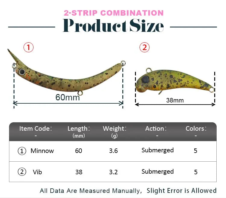 Trout fishing lures fishing supplies Artificial bait Minnow Vib Wobbler trout area sea fishing lure fishing lures saltwater