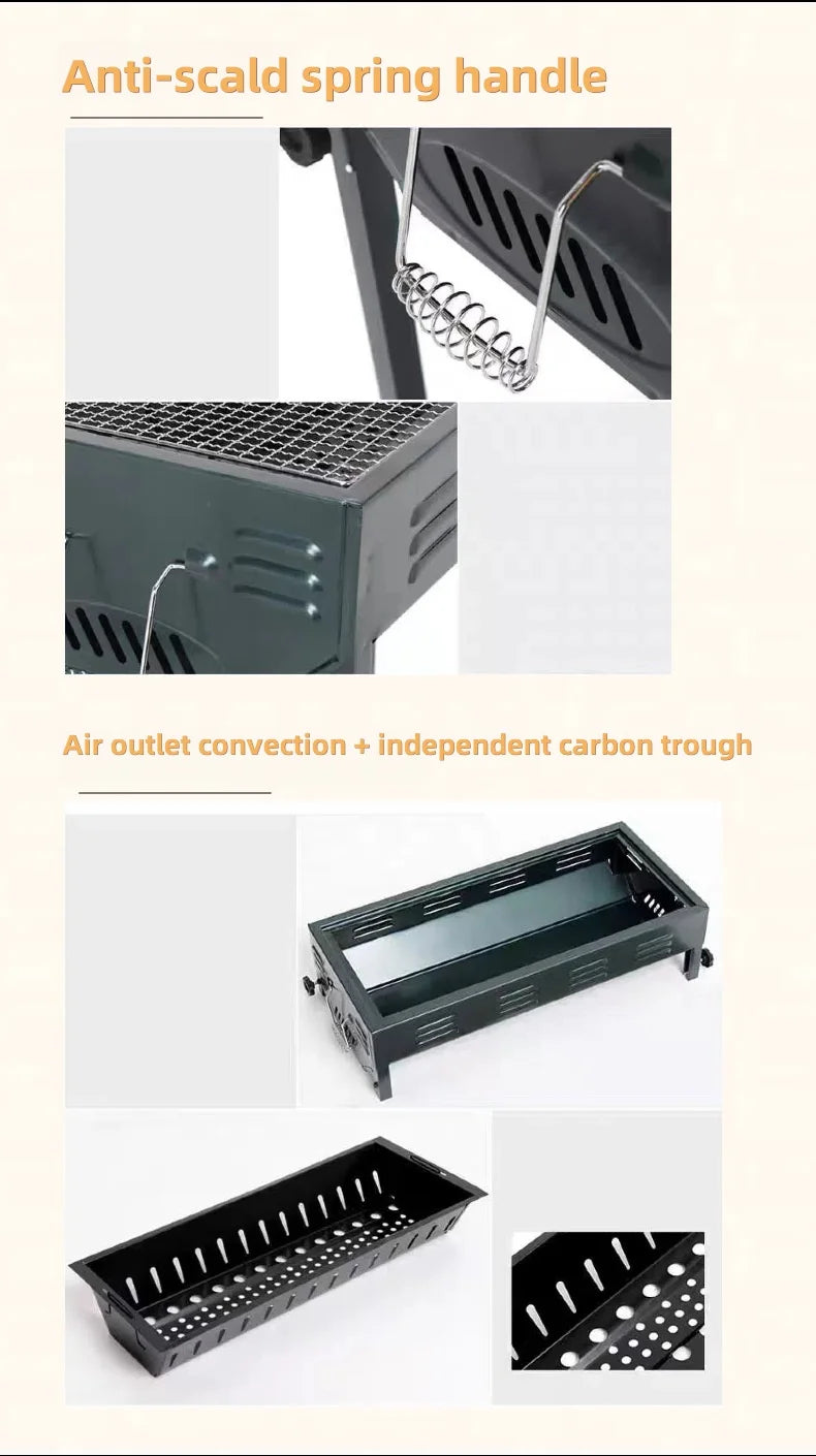 Japanese barbecue grills, portable picnic and camping barbecue grills, barbecue grills, household charcoal barbecue grills
