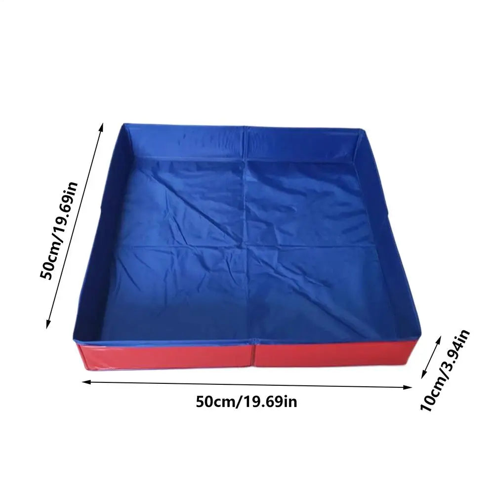 Beach Camp Dog Kiddie Pool PVC Folding Swimming Pool for Dog Non-Inflatable Save Space Pet Puppy Bathing Tub for Puppy Cats Other Animals