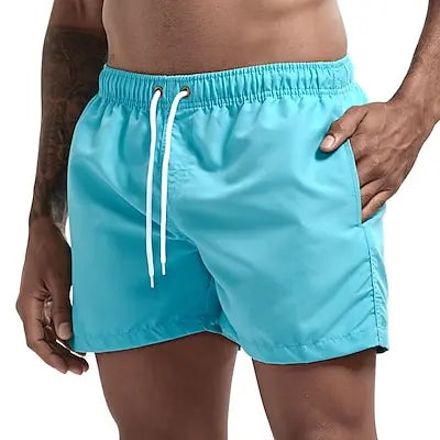 Beach Camp Men's Swim Shorts Swim Trunks Quick Dry Board Shorts Bathing Suit Breathable Drawstring With Pockets for Surfing Beach Summer