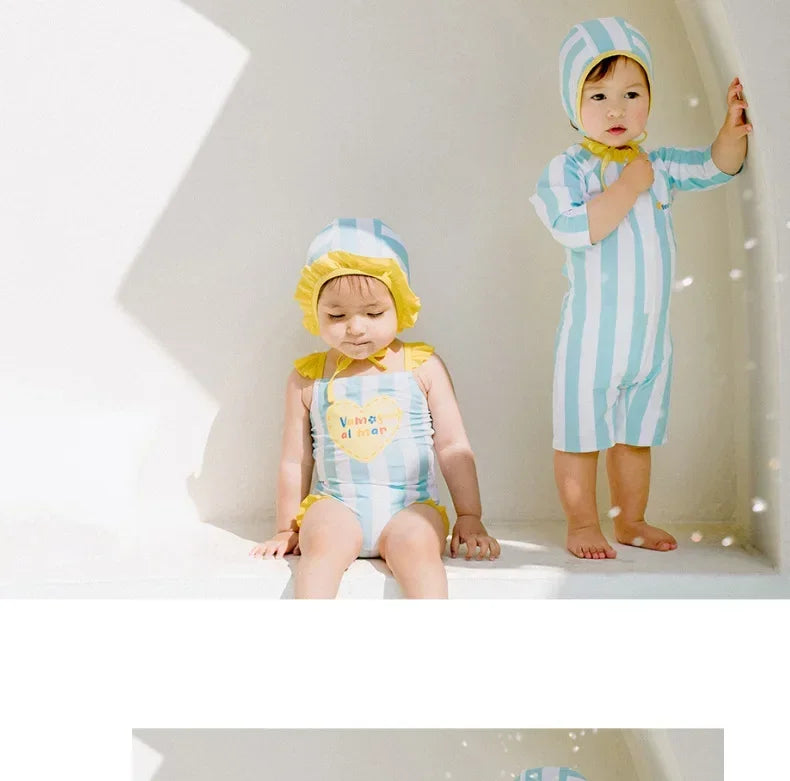 Beach Camp NEW Baby Swimsuits Cute Bathing Suit Toddlers Beachwear Jumpsuits Beachwear Bikinis for Kids One-piece Swimsuit