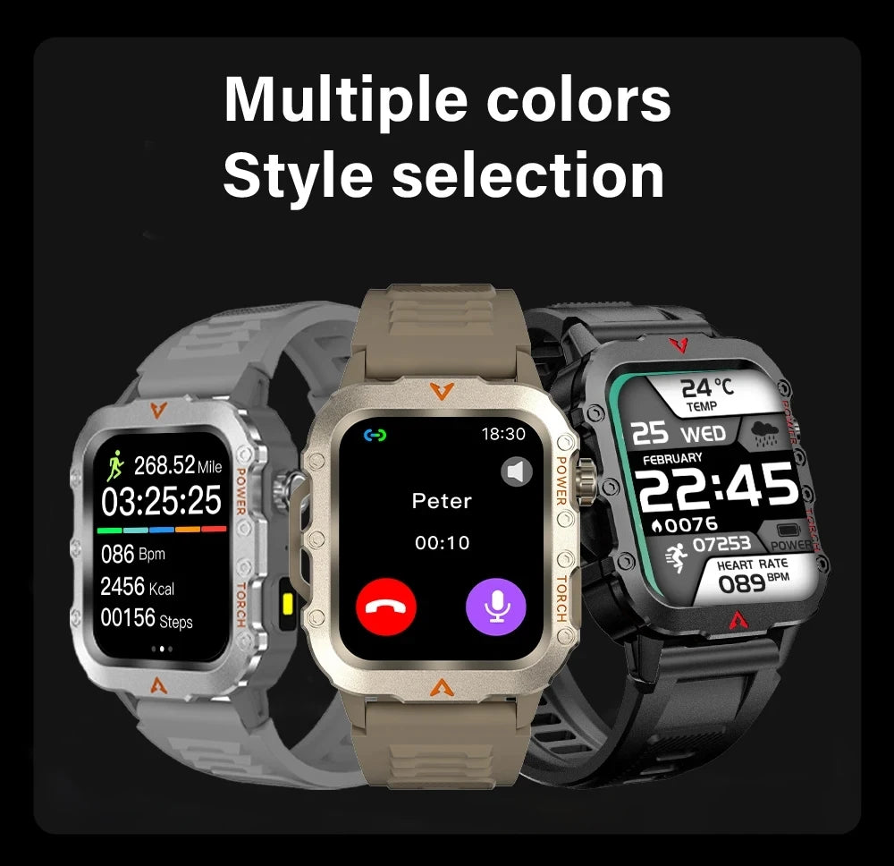 Beach Camp 2025 Smartwatch For New GPS Smart Watch Men 1.71 Inch HD Display GPS & Make/Receive Phone Calls 400mAh Battery Braceletes