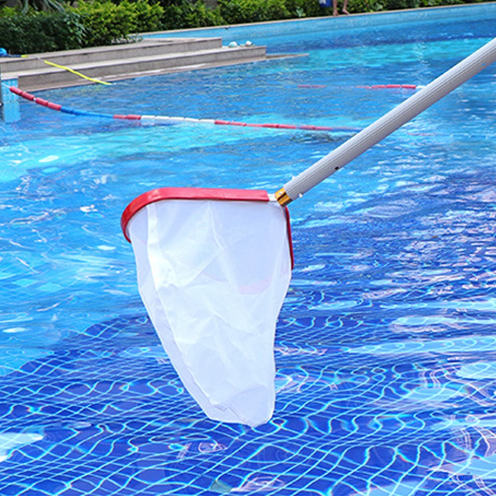 Beach Camp Pool Landing Net Pool Skimmer Net with Aluminum Handle Fine Mesh Pool Net Pool Leaf Skimmer Net for Pool Hot Tub Pond