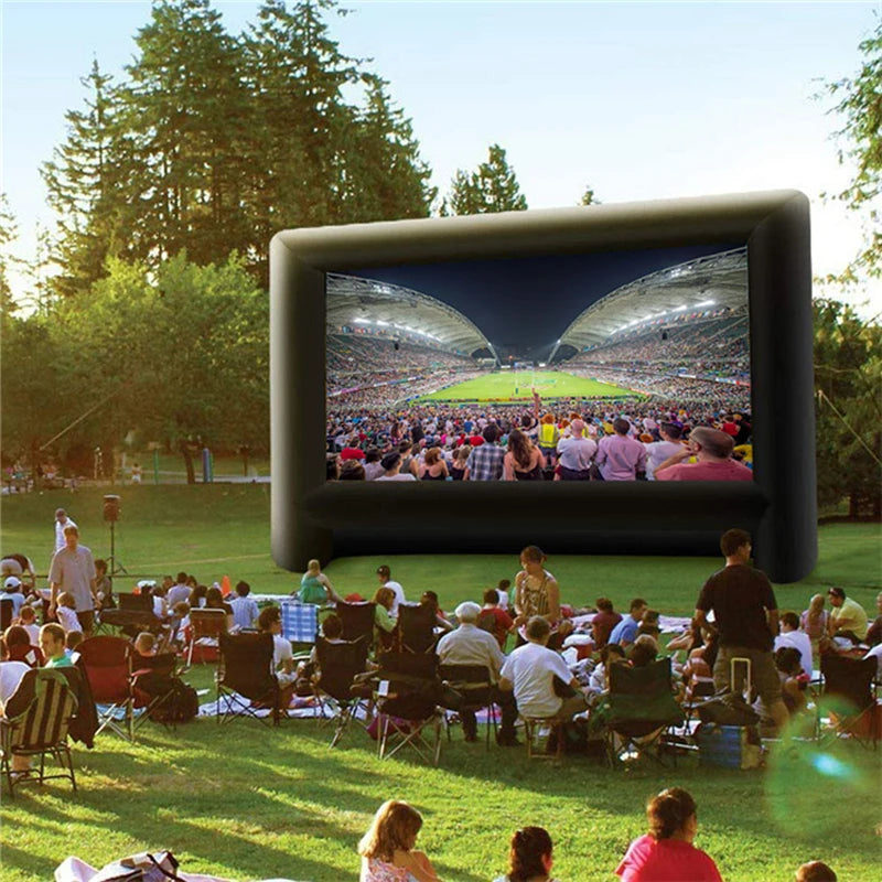 Beach Camp 8FT, 16FT Fast Shipping Inflatable Portable Outdoor And Indoor Movie Theater Projector Screen With All Accessories