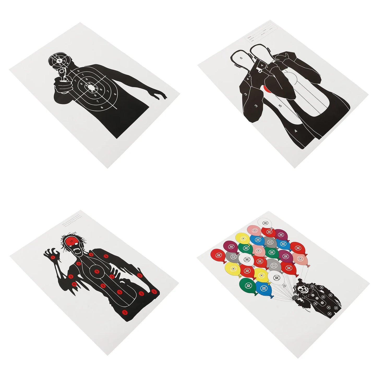 10Pcs Shooting Targets Paper Archery Paper Targets Bow Hunting Shoot Accessories 45x32cm Shooting Stickers