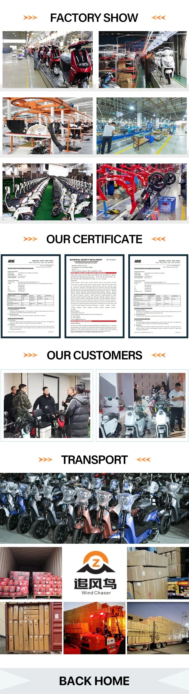 Beach Camp 60V 500W Electric City Scooter for Adults Popular Integrated 60V Smart Electronic Battery for Freight Courier Use