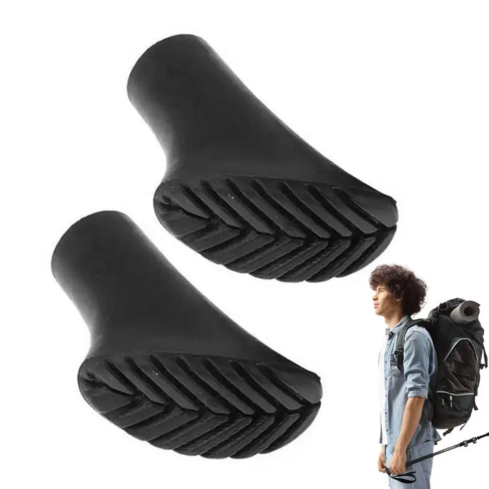 Beach Camp Hiking Sticks Tips Hiking Sticks Feet For Adventure Lightweight Elastic Trekking Stick Rubber Feet Walking Sticks Rubber Feet