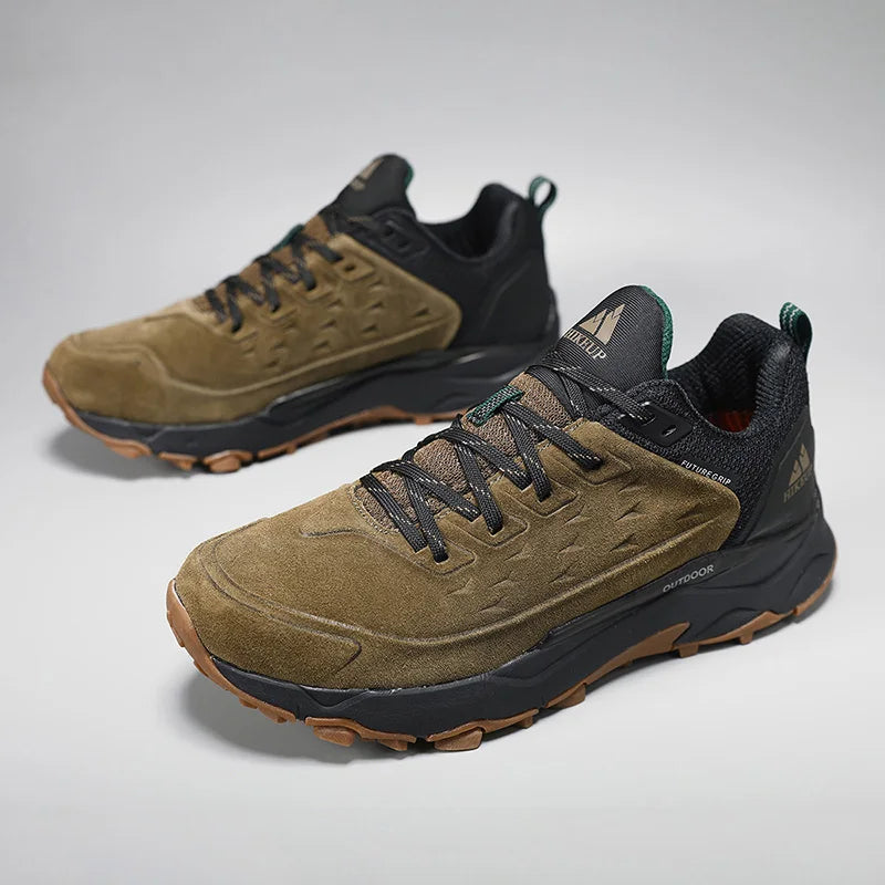 Men's Hiking Shoes Wear-resistant Non-slip Outdoor Sneaker Rock Climbing Trekking Hunting Men Sports Suede Leather