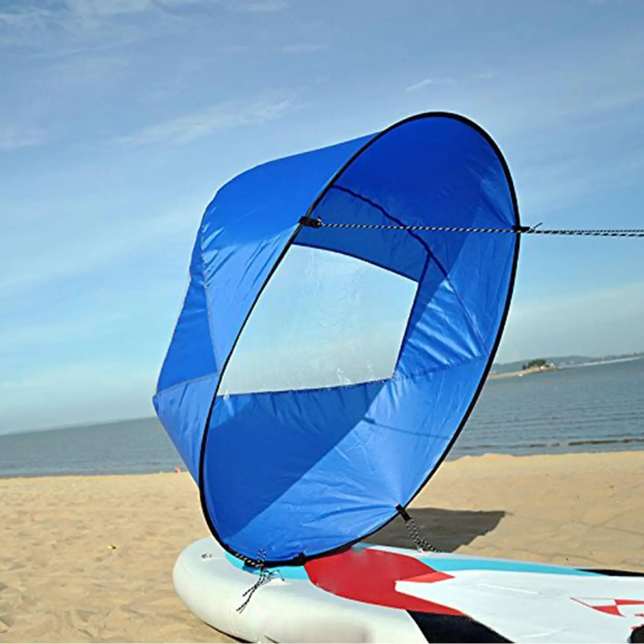 Beach Camp 42'' Foldable Kayak Boat Wind Sail Surfing Wind Paddle Kayak Sail Durable Downwind Paddle Rowing Boats Wind Window Drop Ship Hot