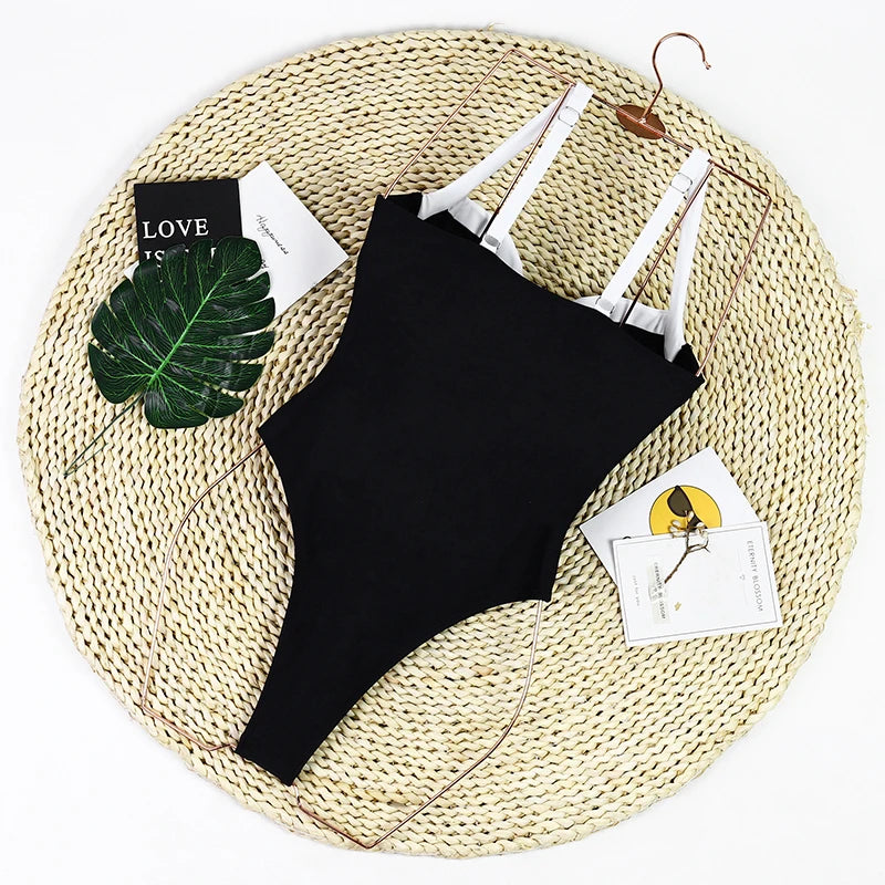 Beach Camp Woman Swimwear High Waist Bikinis Shorts Women's Swimsuit Luxury Ribbed Two-piece Bathing Suits Summer Bikini Set Swimsuit