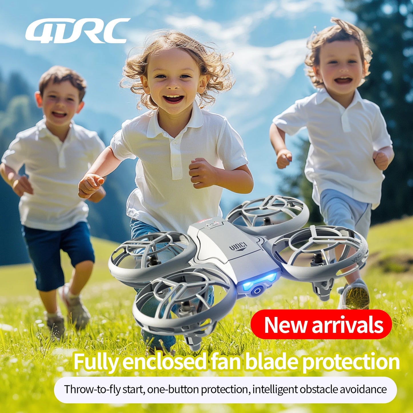 Beach Camp V8 New Mini Drone 4k profession HD 1080P Wide Angle Camera WiFi FPV RC Dron Height Keep Drones Helicopter Kids Toys 4DRC