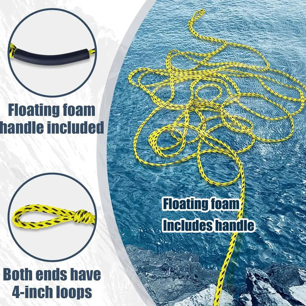 Beach Camp Professional Safe Floating Rope Inflatable towing equipment For Boating Skiing Wakeboarding Kneeboarding Watersports accessories