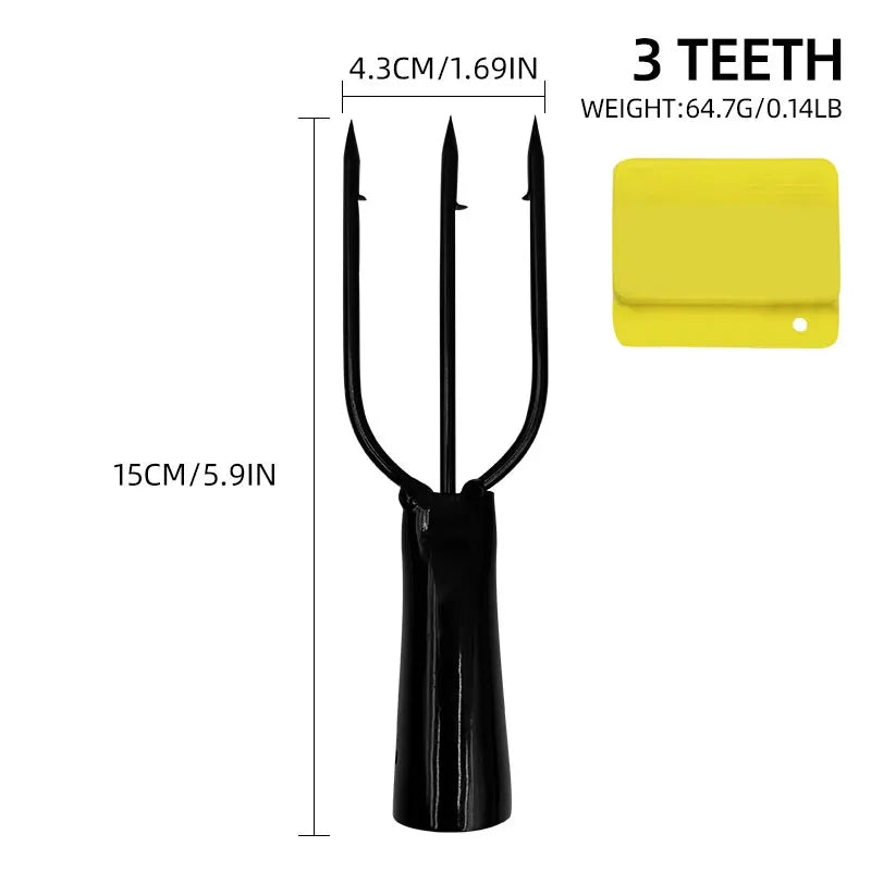 Fish Frog Spear Gig 3 4 5 Prong Frog Spear Fishing Fork Harpoon Tip Barbed Fishing Spear Gaff Fork Hook Fishing Equipment