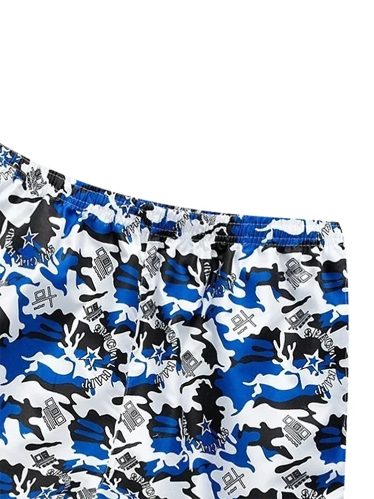 Beach Camp Beach Shorts Men's Summer Sports Casual Outdoor Home Five Points Fashion Light and Thin Loose Size Quick Drying Comfort