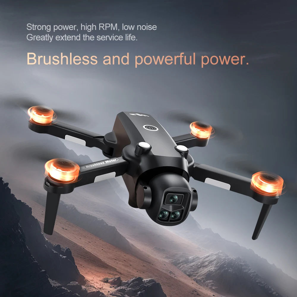 Beach Camp Drone 4K Professional HD Dual-Camera Obstacle Avoidance 5G Wi-Fi with Screen Remote Control Quadcopter Optical Flow Drone