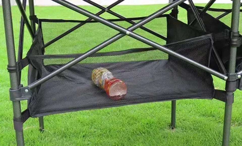 Outdoor Picnic Folding Desk Easy To Install Portable Camping Barbecue Table Sturdy Durable Egg Roll Tables Beach Leisure Desks