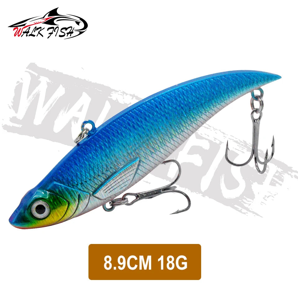 WALK FISH Sinking Vibration Fishing Lure 10g 14g 18g 22g Hard bait Artificial VIB Winter Ice Fishing Pike Bait Tackle Isca Pech
