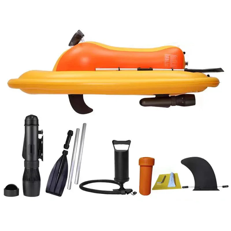 Beach Camp Electric Motorized Jet Ski Boat Water Floating Motor Boat With Electric Propeller Motor Inflatable