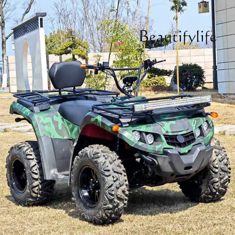 Beach Camp All Terrain ATV Kart Double Seater Motorcycle 4x4 Adult Gasoline 4x4 Electric Vehicle