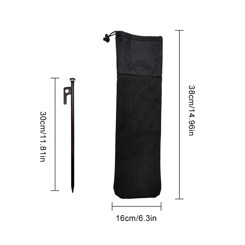 4/8Pcs Tent Pegs Forged Steel Tent Pegs Heavy Duty Unbreakable Tent Pegs with Storage Bag & Hammer for Camping Picnic