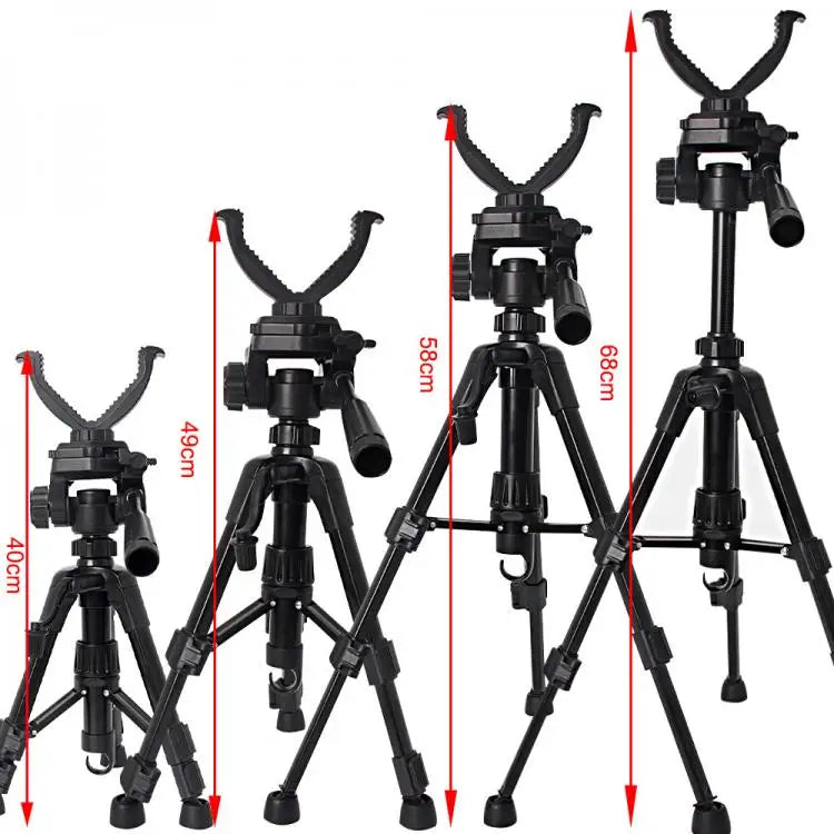 Outdoor Hunting Tripod Durable Adjustable Height Hunting Stand Aluminum V-Yoke Shooting Rack Multifunctio Hunting Safe Accessory