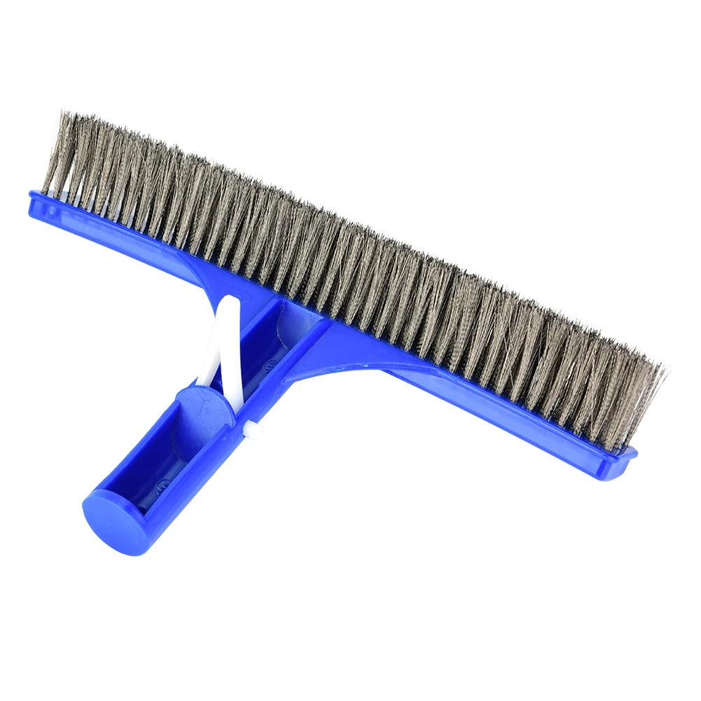 25.2cm Swimming Pool Wall Brush with High Quality Steel Wire Bristles for Spa Pond Cleaning Equipment