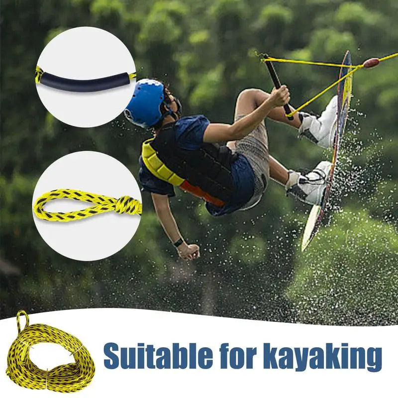 Beach Camp Professional Safe Floating Rope Inflatable towing equipment For Boating Skiing Wakeboarding Kneeboarding Watersports accessories