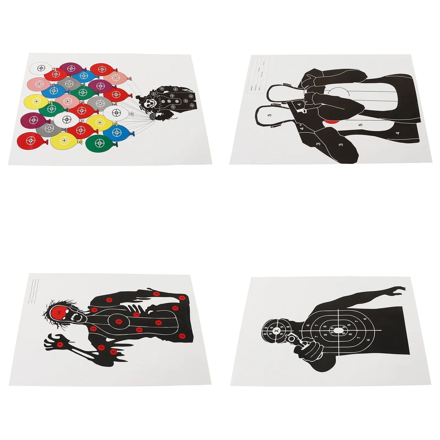 10Pcs Shooting Targets Paper Archery Paper Targets Bow Hunting Shoot Accessories 45x32cm Shooting Stickers