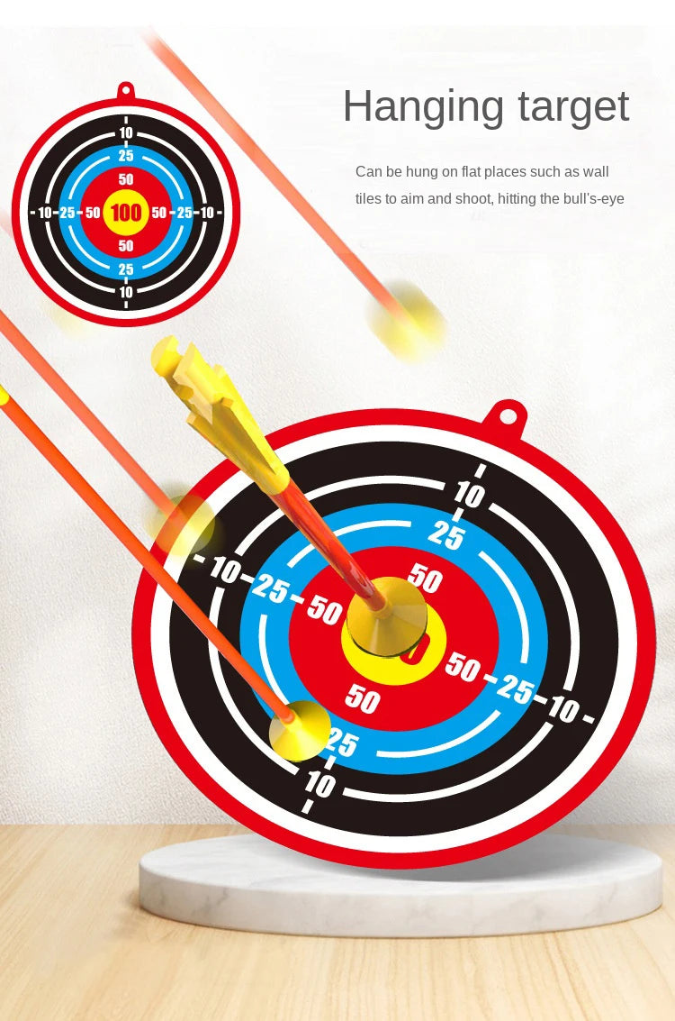 Bow and Arrows for Children Kids Archery Bow Practice Recurve Bow Outdoor Sports Game Hunting Shooting Toy Boys Gift Bow Kit Set
