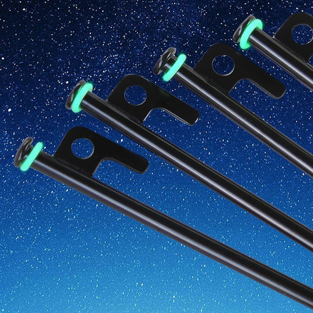4/8Pcs Tent Pegs Forged Steel Tent Pegs Heavy Duty Unbreakable Tent Pegs with Storage Bag & Hammer for Camping Picnic