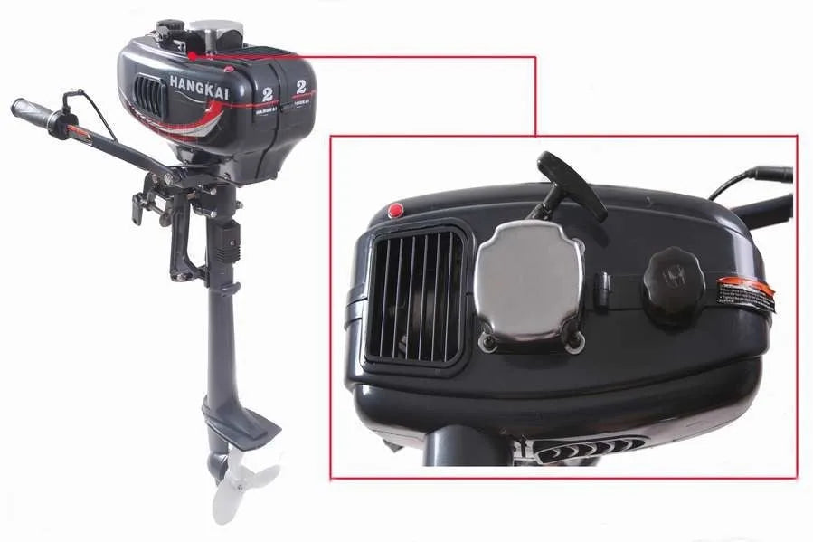 Beach Camp Hangkai Water Cooled 2 Stroke 3.5 HP Boat Engines Outboard Boat Motors (3.5 HP 2T)