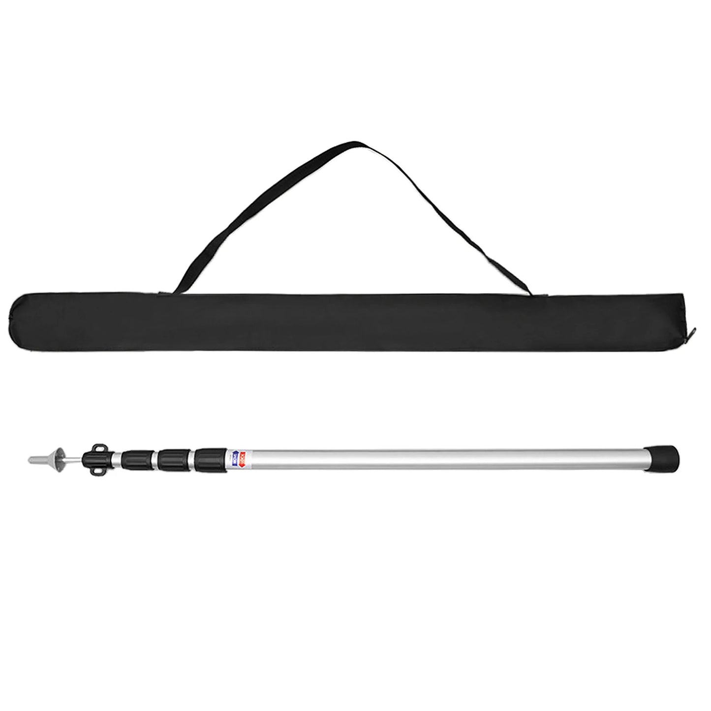 Thicken Aluminum Alloy Tent Pole Adjustable Tent Support Rod Beach Shelter Tarp Awning Pole Replacement Poles for Camping Hiking