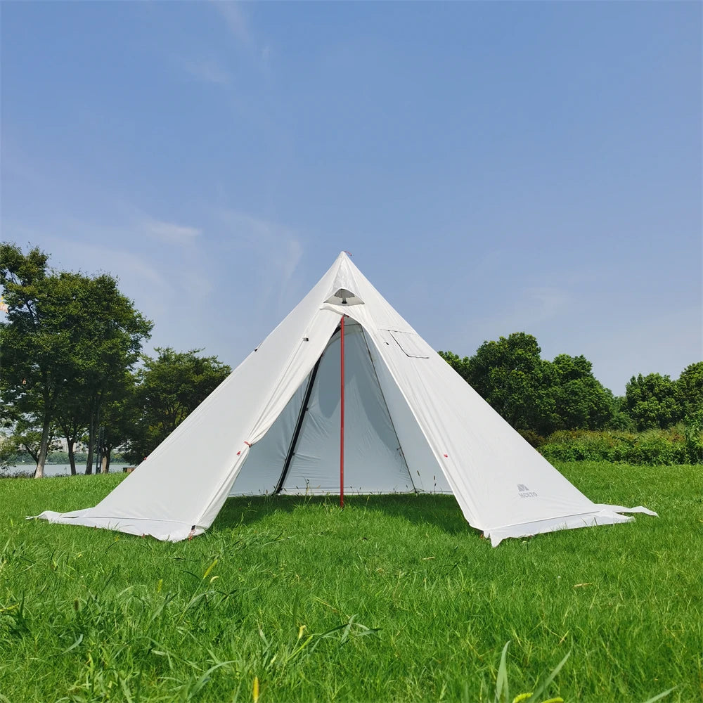 Beach Camp 4-6 People Tipi Hot Tent with Stove Jack 400PRO Camping Pyramid Teepee Tent for Camping Backpacking Hiking