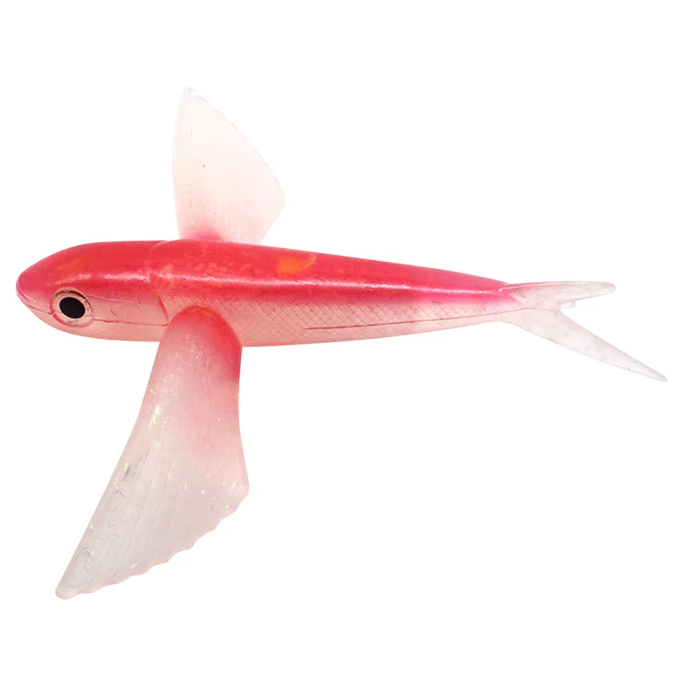 Fishing Lure Bait Sea Fishing Big Fish Flying Fish Soft Bait Tuna Lures Pink Trolling Bird Shaped Teaser for Fishing Tackle