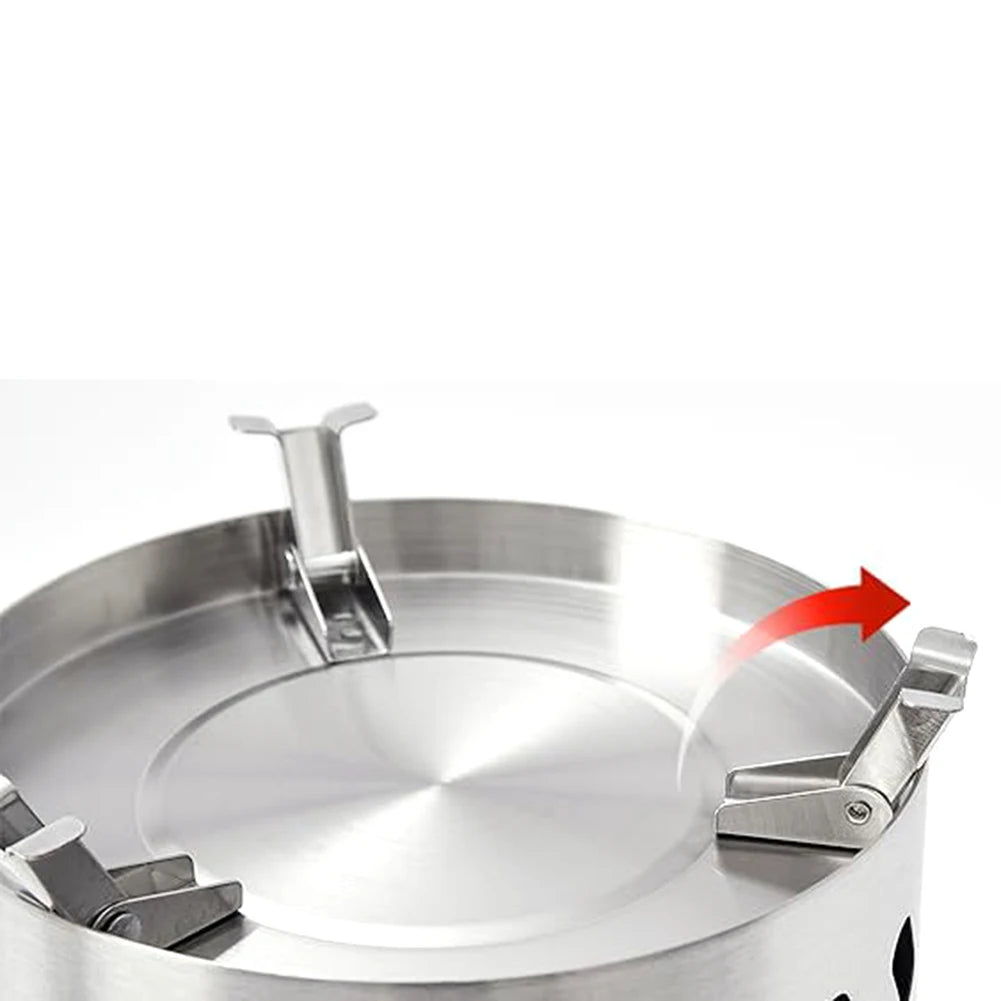 Beach Camp Smokeless Tabletop Fire Pit Stainless Steel Portable Mini Stove Mini Fire Pit Wood Burning Or Pellet Fueled Portable Bonfire