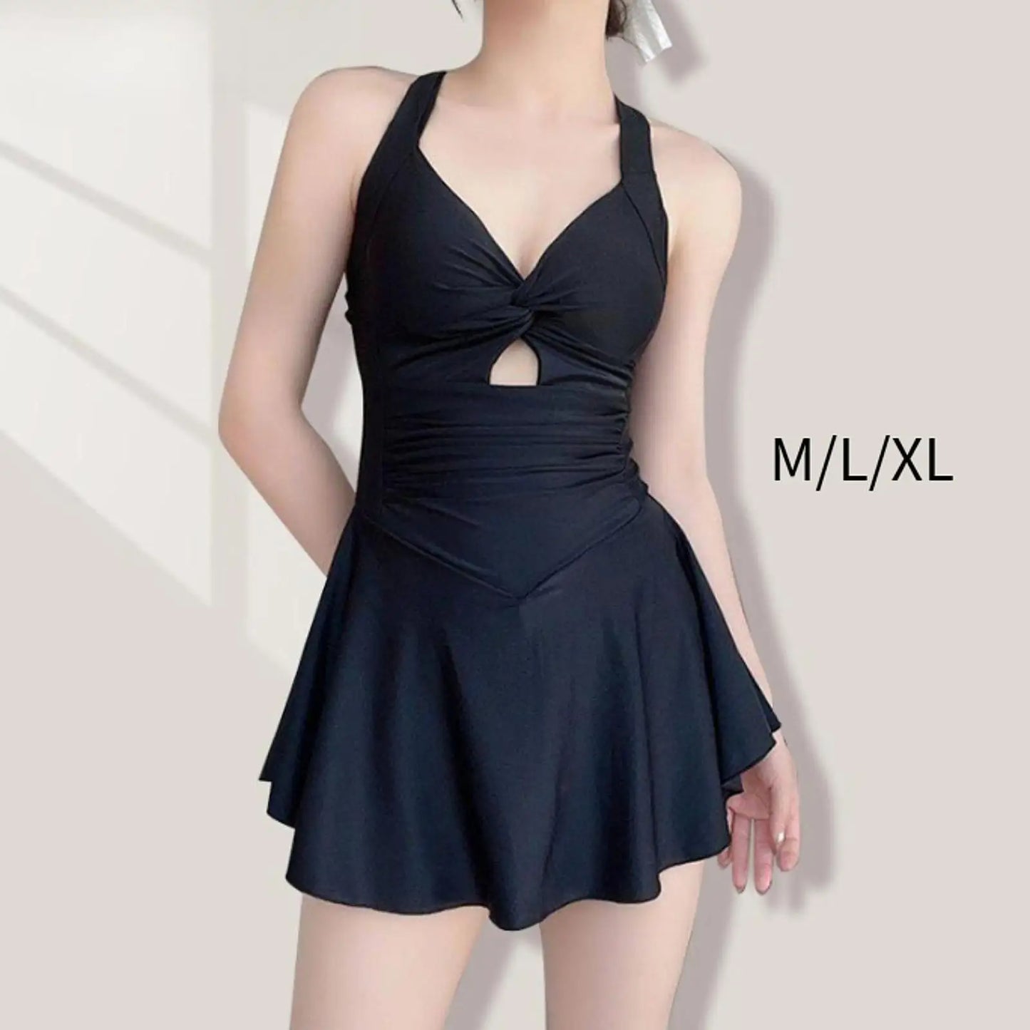 Beach Camp Women Swimsuit 1 Piece Swimsuits Sleeveless with Shorts Swimsuit Stylish Skirted Swimsuit Bathing Suit for Swimming Pool SPA