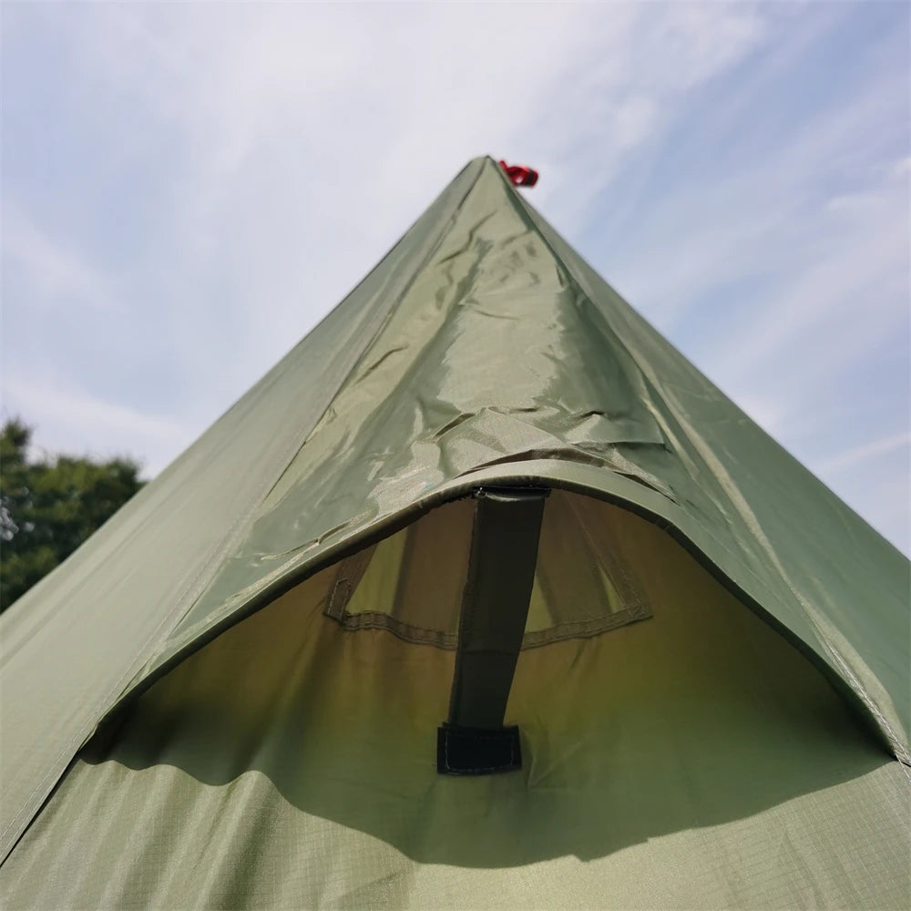 Beach Camp 4-6 People Tipi Hot Tent with Stove Jack 400PRO Camping Pyramid Teepee Tent for Camping Backpacking Hiking