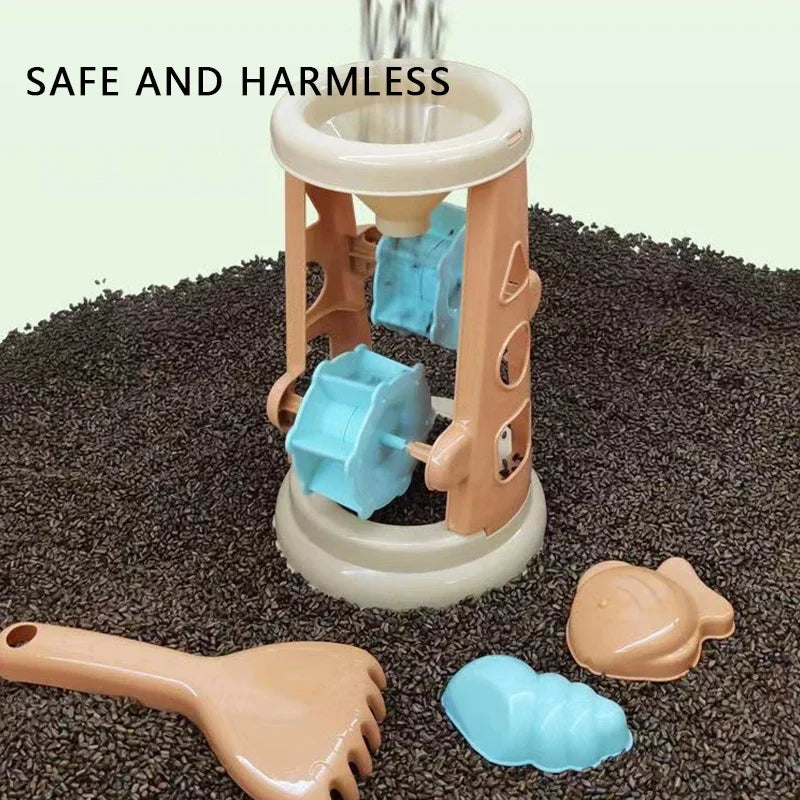 Beach Camp Children's Outdoor Beach Toys Fun Shovel Mold Beach Bucket Set Storage Sand Digging Tool Bucket Gift Children's Sand Toys sand