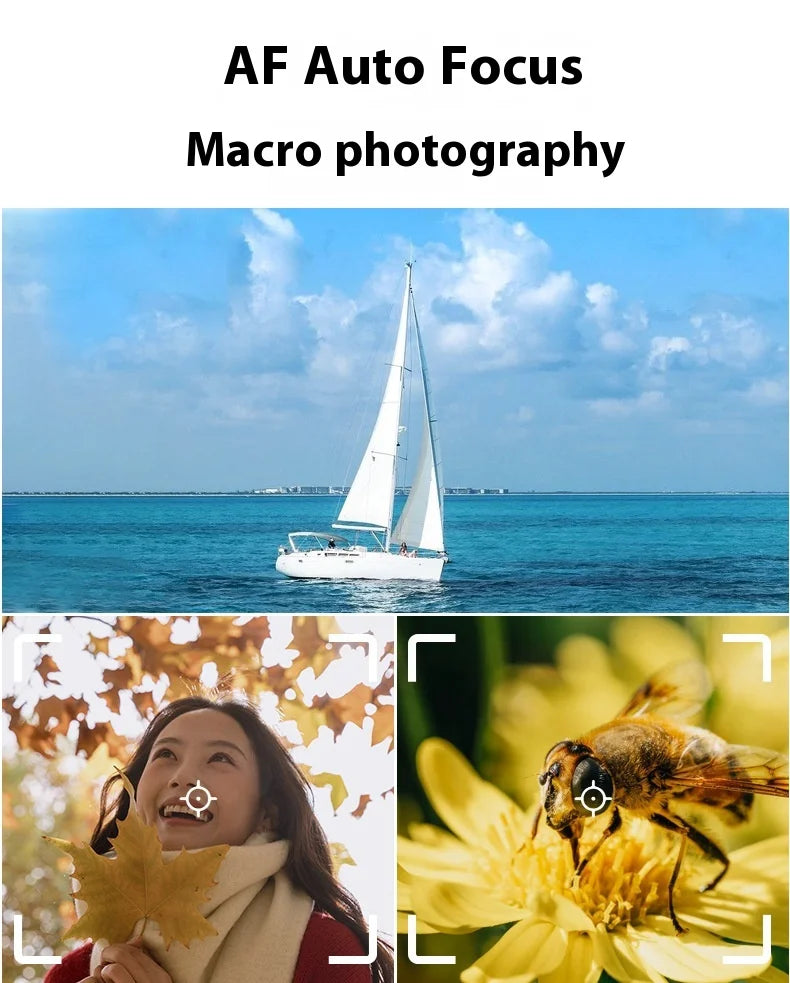 Beach Camp High-Definition Digital Camera 80 Mega Pixel Dual Screen Selfie Professional Photography Student Easy Carry Camera