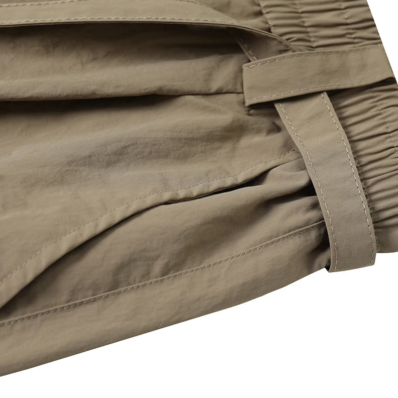 Beach Camp Hiking Pants Men Spring Summer Waterproof Lightweight Quick Dry Breathable Cargo Pants with Multi-Pockets Cooling Thin Trousers