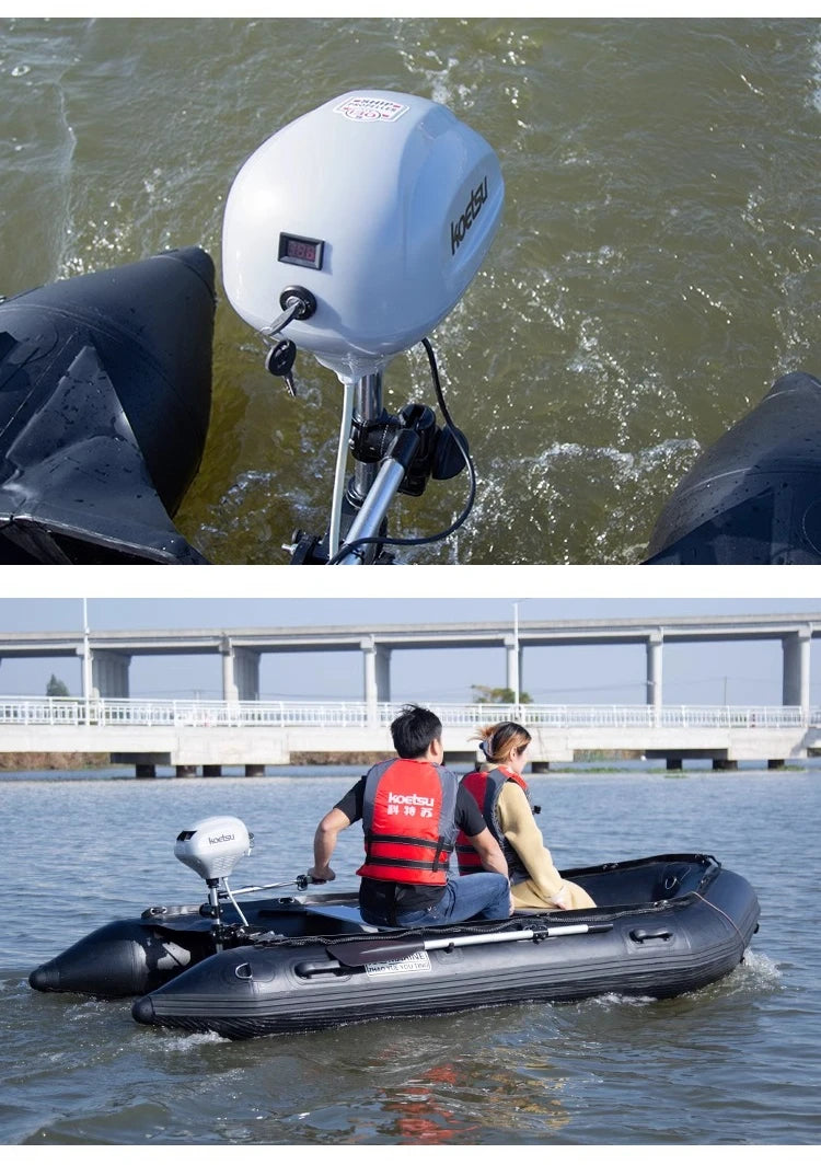 Beach Camp DC12V24V48V 45lbs 65lbs 130lbs brushless motor outboard engine, marine propeller for inflatable fishing boats, rubber boats