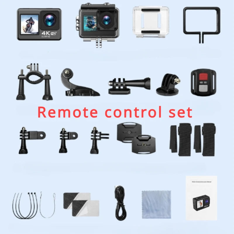 Beach Camp Diving Action Camera 4k Go Pro Bike Digital Cameras Mini Photo Consumer Electronics