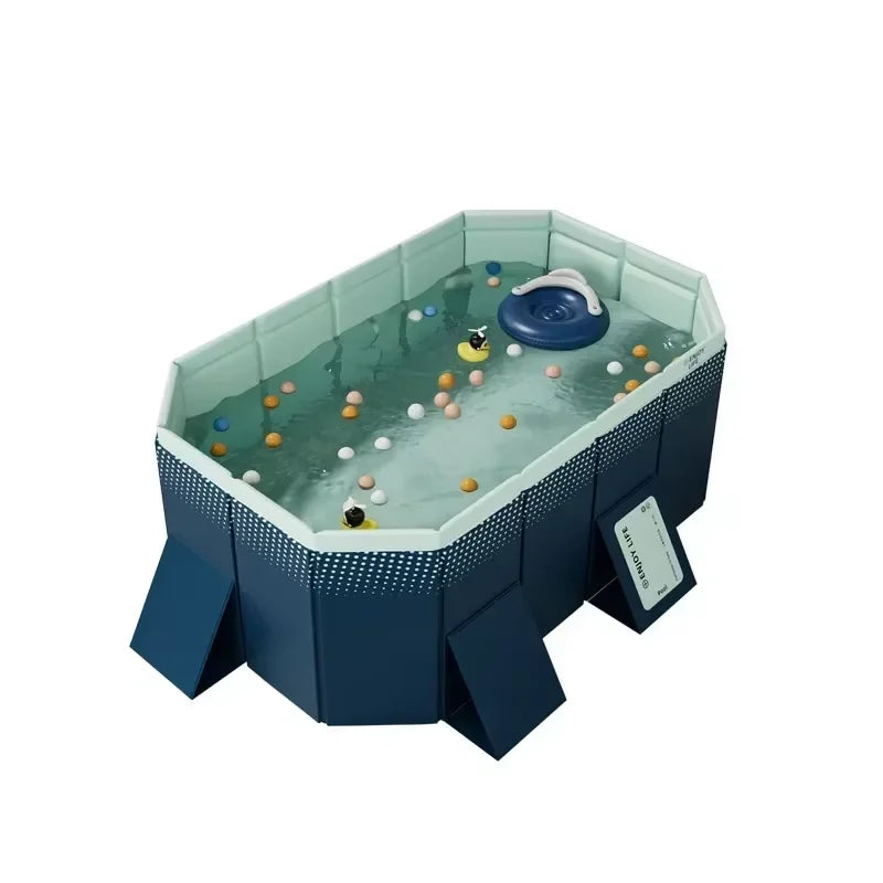 Beach Camp Foldable Pool, Non-Inflatable Kids' and Adults' Outdoor Swimming Pool, Hard Plastic Shell Portable Pool, Kid PoolFoldable Pool,